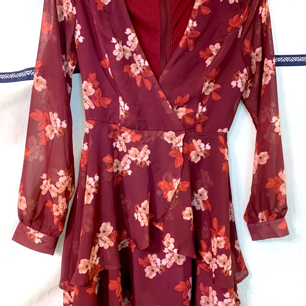 Dark floral dress